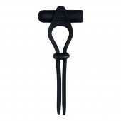 Черное эрекционное лассо с вибропулей Black Tie Affair - Zero Tolerance - в Нижнекамске купить с доставкой