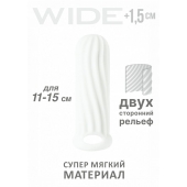 Белый фаллоудлинитель Homme Wide - 13 см. - Lola Games - в Нижнекамске купить с доставкой