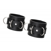 Черные наручники Anonymo на сцепке - ToyFa - купить с доставкой в Нижнекамске