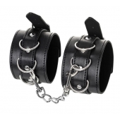 Черные оковы Anonymo из искусственной кожи - ToyFa - купить с доставкой в Нижнекамске
