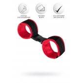 Красно-черные велюровые оковы Anonymo - ToyFa - купить с доставкой в Нижнекамске