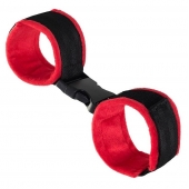 Красно-черные велюровые оковы Anonymo - ToyFa - купить с доставкой в Нижнекамске