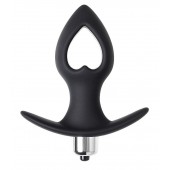 Черная анальная вибровтулка Cordis S - 10,5 см. - POPO Pleasure