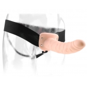 Полый страпон 8  Hollow Strap-On телесного цвета - 19 см. - Pipedream - купить с доставкой в Нижнекамске