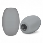 Серый двусторонний мастурбатор MINI BUBBLE - Zolo - в Нижнекамске купить с доставкой