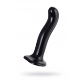 Черный стимулятор для пар P G-Spot Dildo Size M - 18 см. - Strap-on-me - в Нижнекамске купить с доставкой