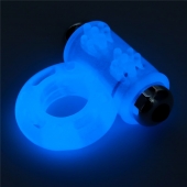 Голубое, светящееся в темноте эрекционное виброкольцо Lumino Play Vibrating Penis Ring - Lovetoy - в Нижнекамске купить с доставкой