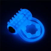 Голубое, светящееся в темноте виброкольцо Lumino Play Vibrating Penis Ring - Lovetoy - в Нижнекамске купить с доставкой