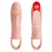 Телесная насадка с вибрацией Cecelia - 18,5 см. - Baile - в Нижнекамске купить с доставкой