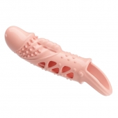 Телесная насадка с вибрацией Cecelia - 18,5 см. - Baile - в Нижнекамске купить с доставкой