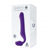 Фиолетовый безремневой страпон Queens L - Adrien Lastic - купить с доставкой в Нижнекамске