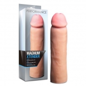 Телесная фаллическая насадка на пенис Magnum Xtender - 23 см. - Blush Novelties - в Нижнекамске купить с доставкой