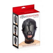 Маска-шлем с отверстием для рта и съемными шорами - Fetish Tentation - купить с доставкой в Нижнекамске