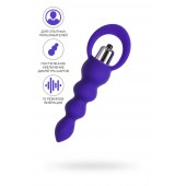 Фиолетовая анальная вибровтулка Twisty - 14 см. - ToyFa