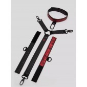 Ошейник с наручниками Reversible Faux Leather Collar and Wrist - Fifty Shades of Grey - купить с доставкой в Нижнекамске