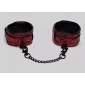 Красно-черные оковы Reversible Faux Leather Ankle Cuffs - Fifty Shades of Grey - купить с доставкой в Нижнекамске