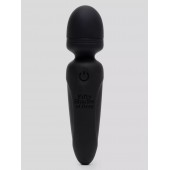 Черный мини-wand Sensation Rechargeable Mini Wand Vibrator - 10,1 см. - Fifty Shades of Grey