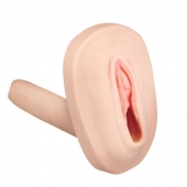 Мастурбатор-вагина с вибрацией и выносным пультом управления REALSTUFF SMOOTH   BALD - Dream Toys - в Нижнекамске купить с доставкой