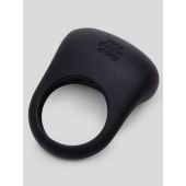 Черное эрекционное виброкольцо Sensation Rechargeable Vibrating Love Ring - Fifty Shades of Grey - в Нижнекамске купить с доставкой