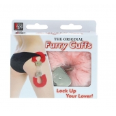 Металлические наручники с розовой меховой опушкой METAL HANDCUFF WITH PLUSH PINK - Dream Toys - купить с доставкой в Нижнекамске