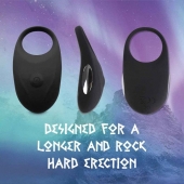Черное эрекционное виброкольцо Thor Cockring - FeelzToys - в Нижнекамске купить с доставкой