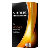 Ребристые презервативы VITALIS PREMIUM ribbed - 12 шт. - Vitalis - купить с доставкой в Нижнекамске