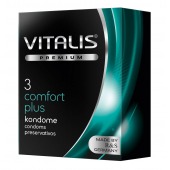 Контурные презервативы VITALIS PREMIUM comfort plus - 3 шт. - Vitalis - купить с доставкой в Нижнекамске