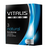 Классические презервативы VITALIS PREMIUM natural - 3 шт. - Vitalis - купить с доставкой в Нижнекамске