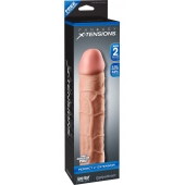 Телесная насадка Fantasy X-tensions Perfect 2  Extension - 20,3 см. - Pipedream - в Нижнекамске купить с доставкой
