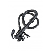 Длинный кожаный кнут с хлопушками на конце - ToyFa - купить с доставкой в Нижнекамске