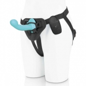 Голубая изогнутая насадка 6in Remote Control Ripple P-Spot G-Spot на черных трусиках - 16 см. - Pegasus - купить с доставкой в Нижнекамске
