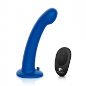 Синяя насадка Remote Control P-Spot G-Spot с черными трусиками - 20 см. - Pegasus - купить с доставкой в Нижнекамске