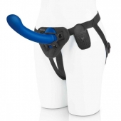 Синяя насадка Remote Control P-Spot G-Spot с черными трусиками - 20 см. - Pegasus - купить с доставкой в Нижнекамске