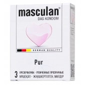 Супертонкие презервативы Masculan Pur - 3 шт. - Masculan - купить с доставкой в Нижнекамске