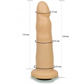 Телесная насадка Harness - 15,8 см. - LOVETOY (А-Полимер) - купить с доставкой в Нижнекамске