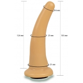 Телесная гладкая насадка Harness - 13,3 см. - LOVETOY (А-Полимер) - купить с доставкой в Нижнекамске