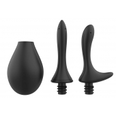 Черный анальный душ Nexus Anal Douche Set с 2 сменными насадками - Nexus Range - купить с доставкой в Нижнекамске