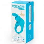 Голубое эрекционное виброкольцо Happy Rabbit Rechargeable Rabbit Cock Ring - Happy Rabbit - в Нижнекамске купить с доставкой