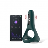 Изумрудное виброкольцо Magic Motion Rise с подхватом мошонки - Magic Motion - в Нижнекамске купить с доставкой