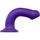 Фиолетовый фаллоимитатор-насадка Strap-On-Me Dildo Dual Density size L - 19 см. - Strap-on-me - купить с доставкой в Нижнекамске