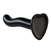 Черный фаллоимитатор-насадка Strap-On-Me P G spot Dildo size S - 16,4 см. - Strap-on-me - купить с доставкой в Нижнекамске