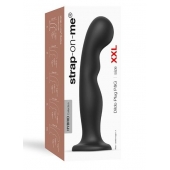 Черная насадка Strap-On-Me Dildo Plug P G size XXL - Strap-on-me - купить с доставкой в Нижнекамске