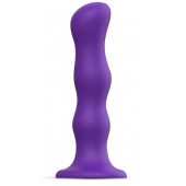 Фиолетовая насадка Strap-On-Me Dildo Geisha Balls size M - Strap-on-me - купить с доставкой в Нижнекамске