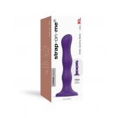 Фиолетовая насадка Strap-On-Me Dildo Geisha Balls size XL - Strap-on-me - купить с доставкой в Нижнекамске