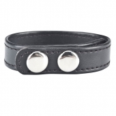 Кольцо на пенис SNAP COCK RING из искусственной кожи на клепках - BlueLine - в Нижнекамске купить с доставкой