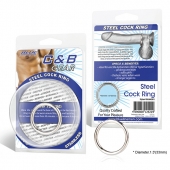 Стальное эрекционное кольцо STEEL COCK RING - 3.5 см. - BlueLine - в Нижнекамске купить с доставкой