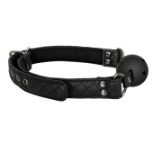 Черный кляп-шарик BALL GAG DIAMOND - Dream Toys - купить с доставкой в Нижнекамске