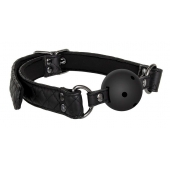 Черный кляп-шарик BALL GAG DIAMOND - Dream Toys - купить с доставкой в Нижнекамске