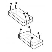 Фиксаторы для кровати WRAPAROUND MATTRESS RESTRAIN - Pipedream - купить с доставкой в Нижнекамске