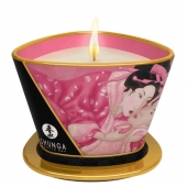 Массажная свеча Rose Petals с ароматом розы - 170 мл. - Shunga - купить с доставкой в Нижнекамске